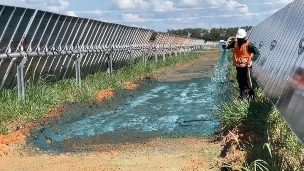 hidrossemeadura para parques solares