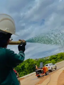serviço de hidrossemeadura